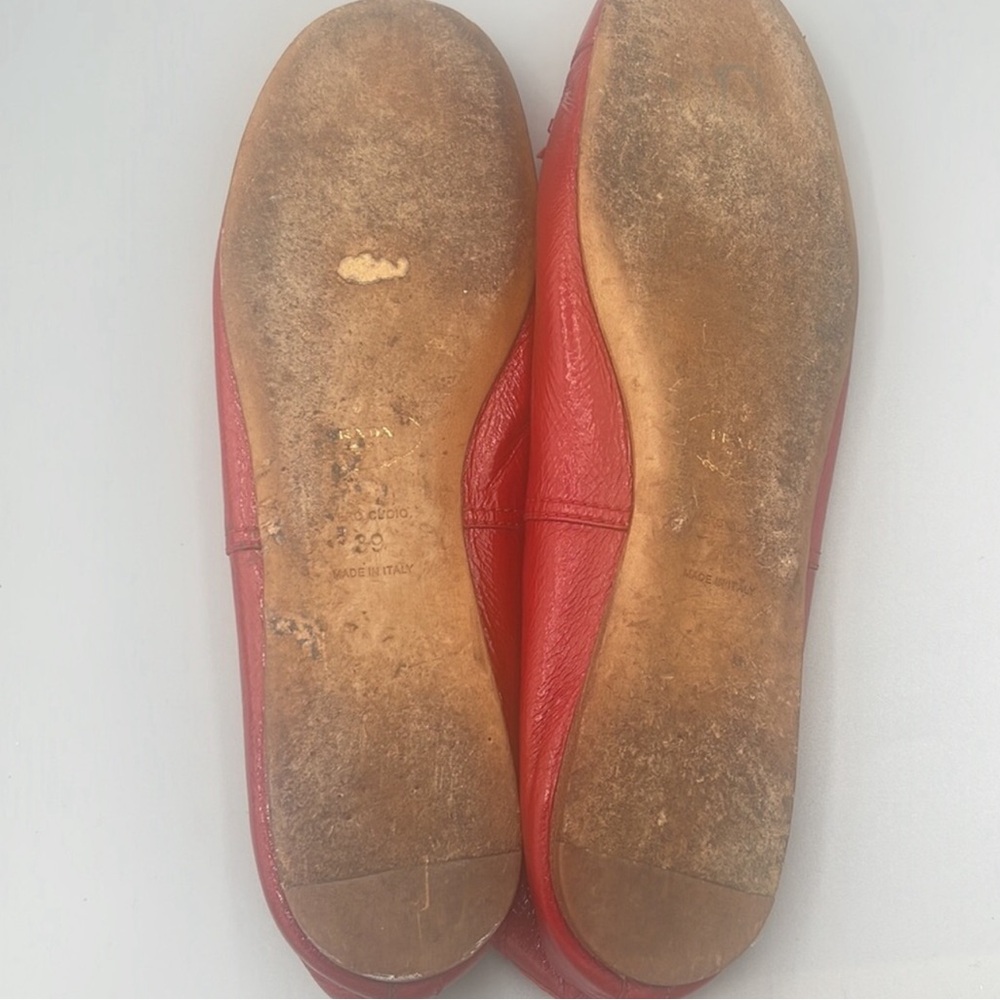 Prada ballet flats- red-39 - Picture 6 of 10